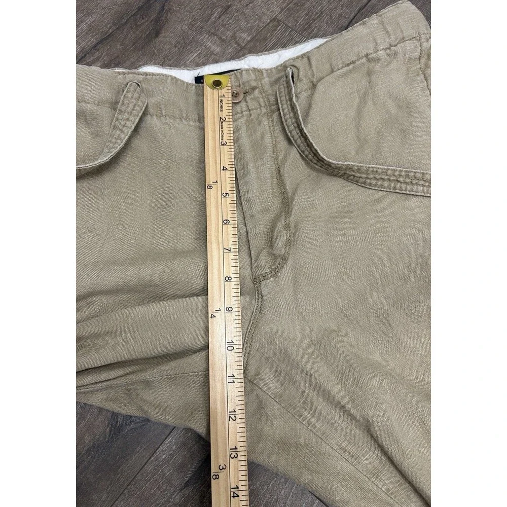 Vintage Banana Republic 100% Linen Pants Men’s 36 X 30 Beige Drawstring Y2K